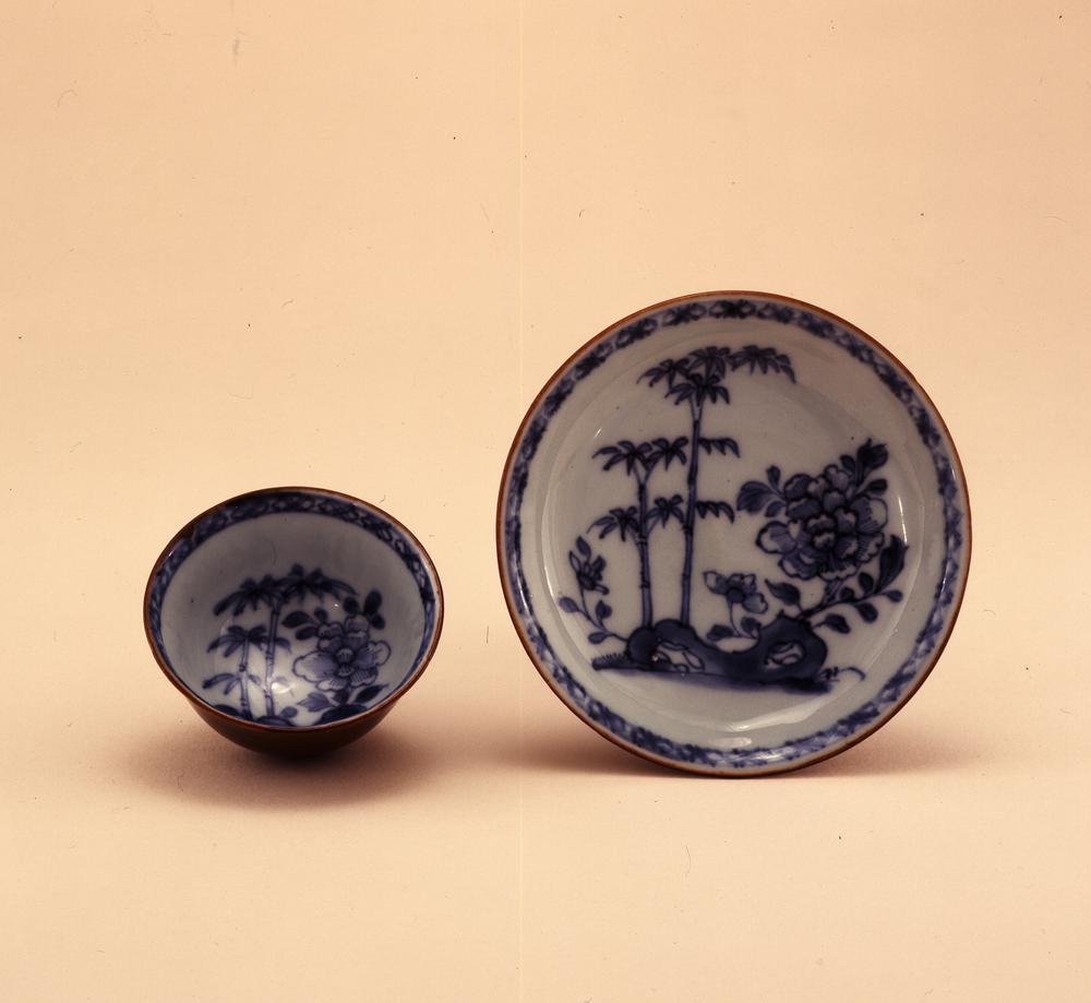 图片[1]-tea-bowl; saucer BM-1986-0822.1-China Archive